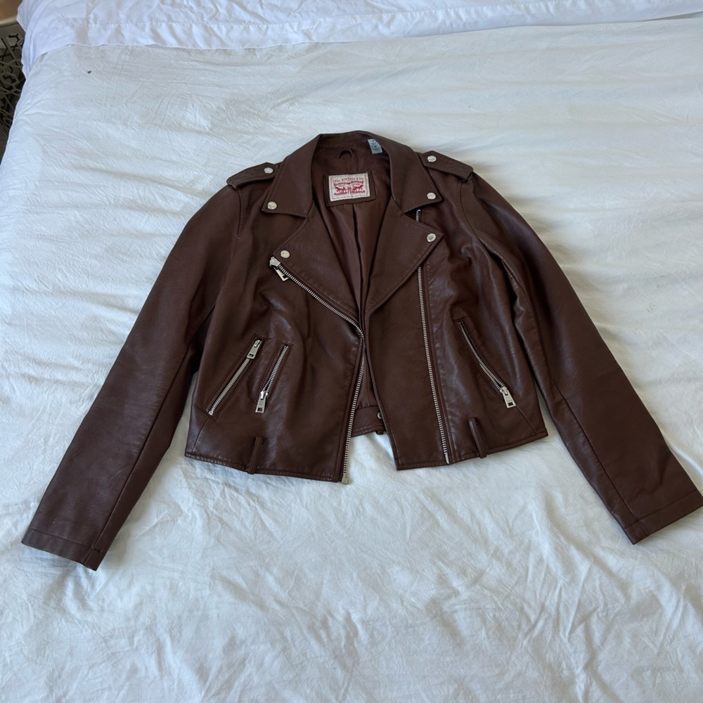 Brown Leather Motorcycle Jacket